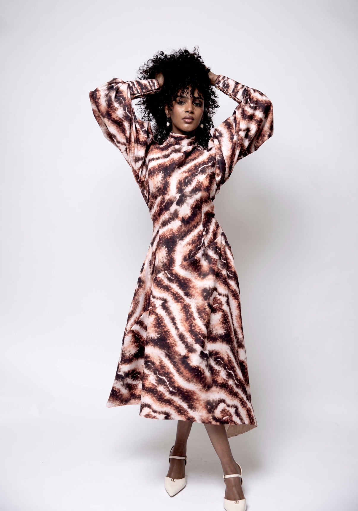 Earth Dye Linen Dress