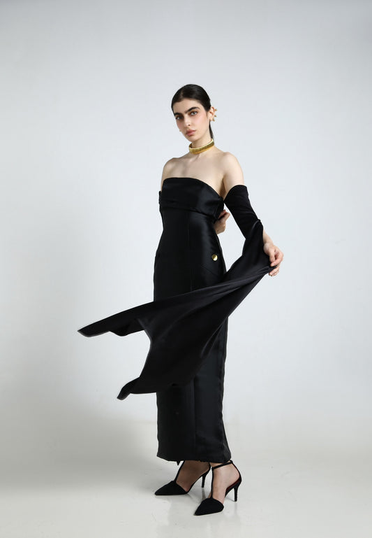 The Silken Midnight Dress