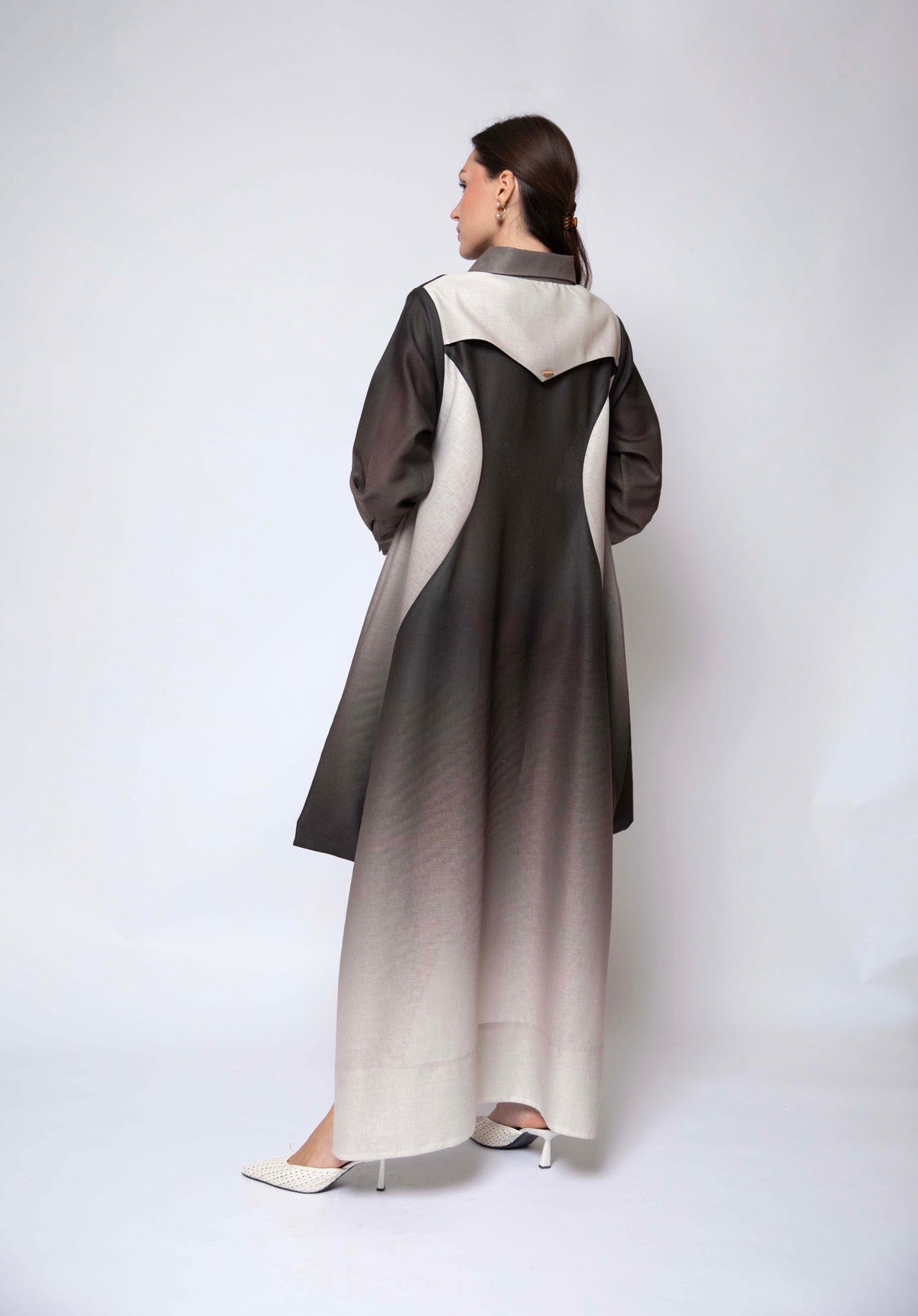 Gradient Shirt Dress